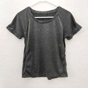 Gray Mesh Workout Shirt